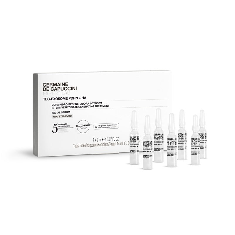 Germaine de Capuccini Expert Lab  TEC-Exosome PDRN+HA  Intensive Hydro-Regenerating Treatment  — Kuracja 7 dni (7 x 2ml)